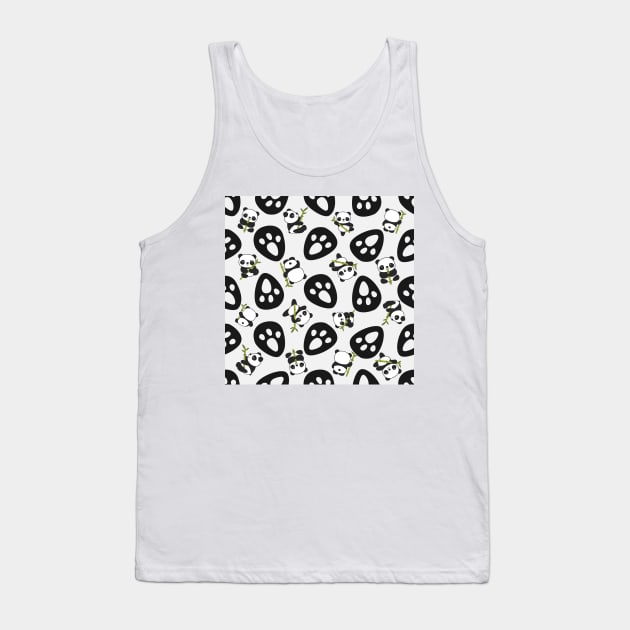 Panda Eating Bamboo Tank Top by ZUCCACIYECIBO